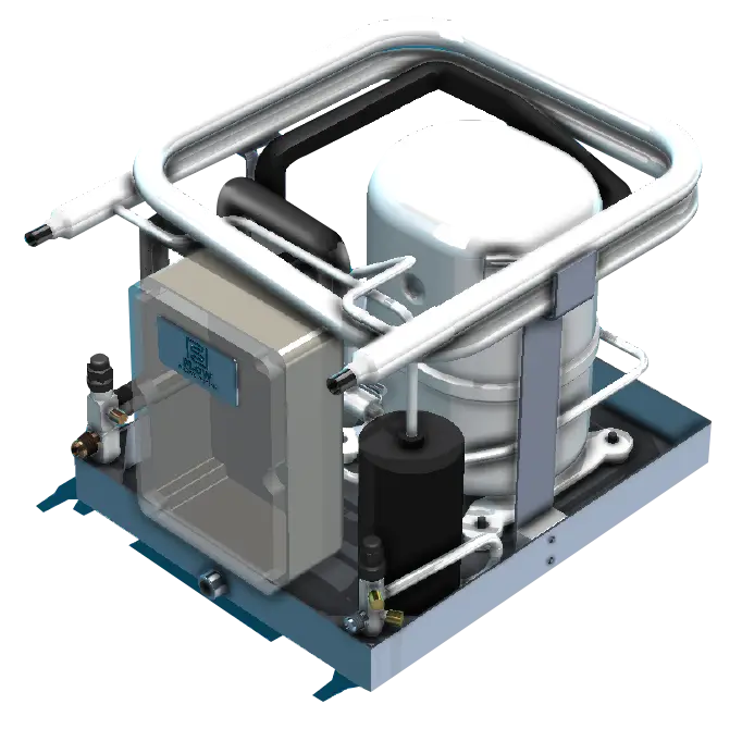 Marine Air Conditioning_Marine Refrigeration_Flow-Marine Systems_Direct Expansion Condenser_DX Condenser_Isometric